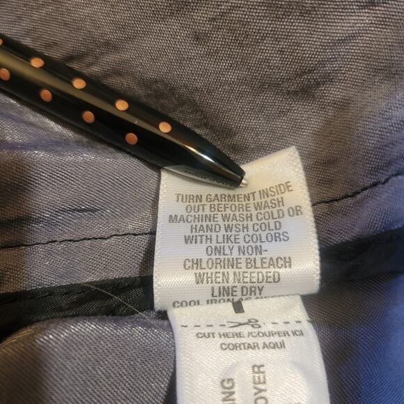 Laura Ashley Silver with Black Lace Overlay Jacket Blazer Plus Size 3X - Picture 11 of 11